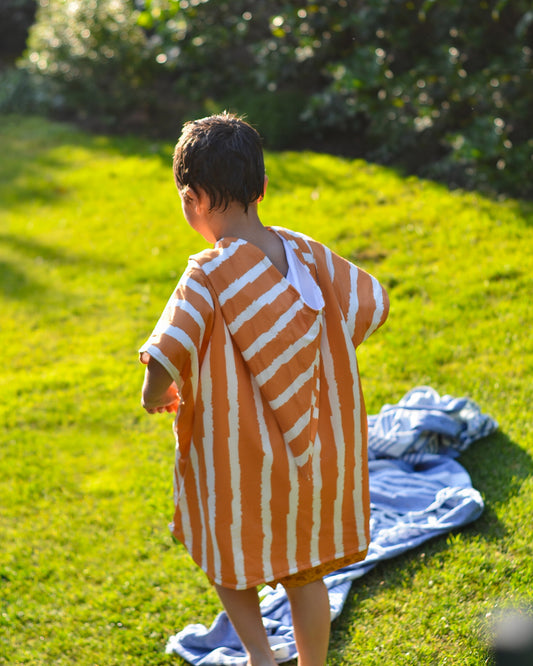 Poncho Toalla Naranjo