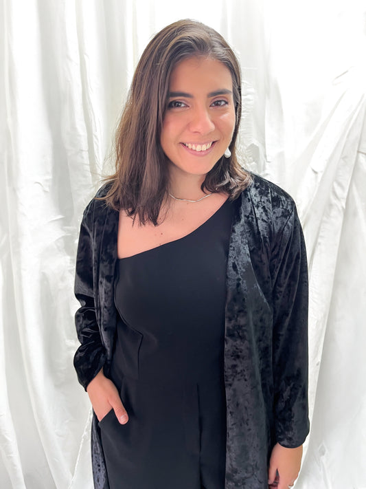 Kimono Tercipelo Negro