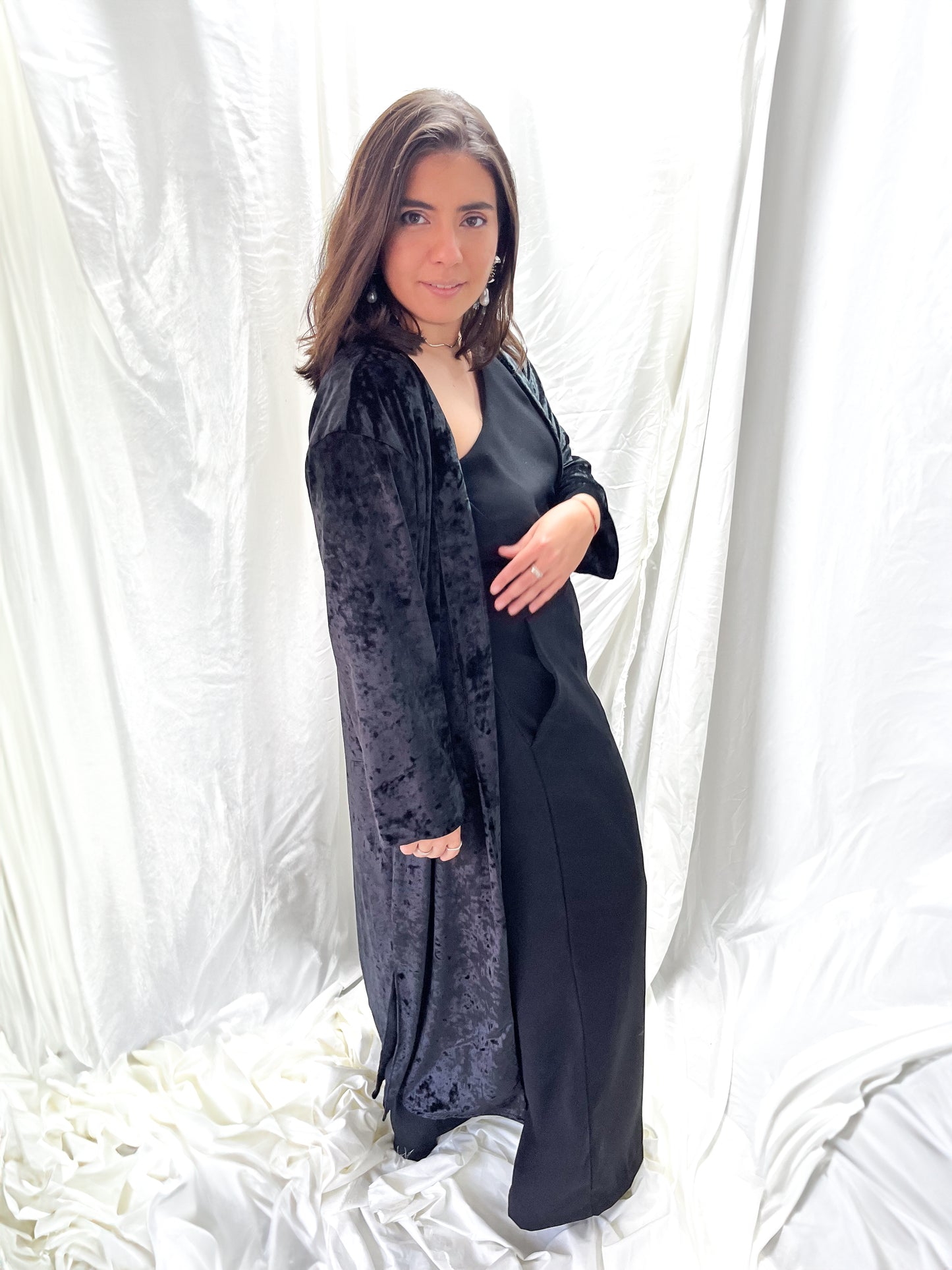 Kimono Tercipelo Negro