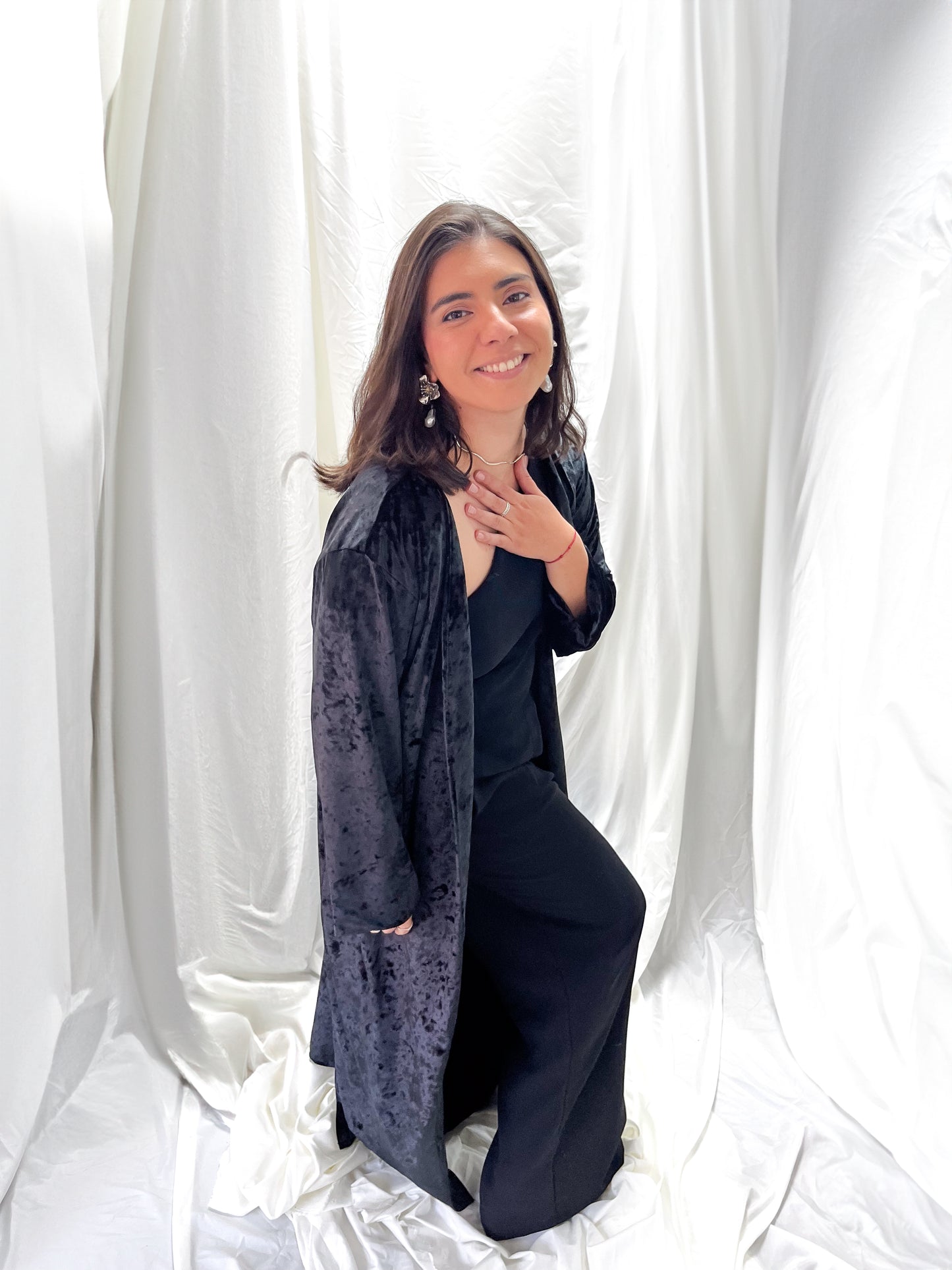 Kimono Tercipelo Negro