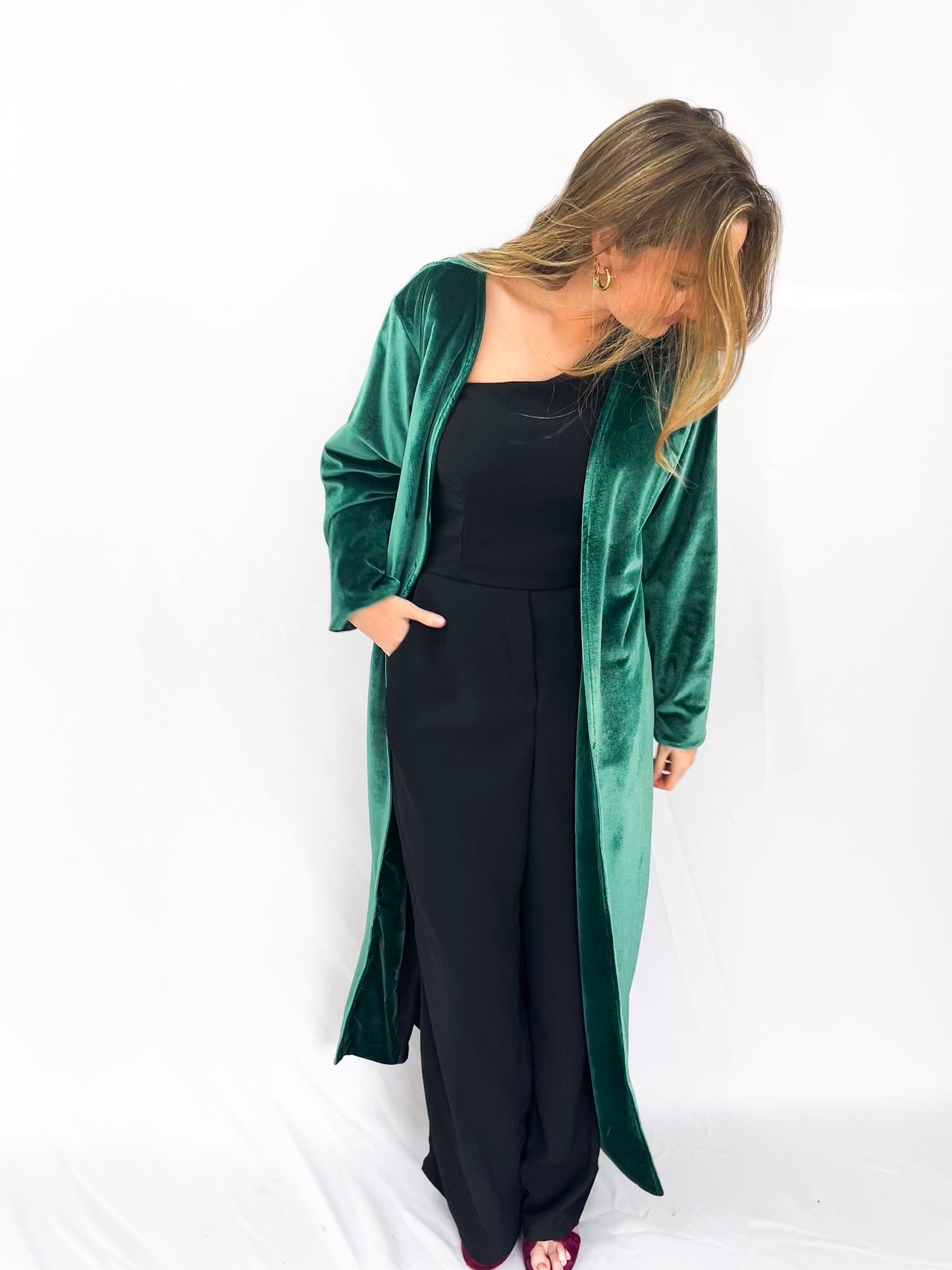 Kimono Terciopelo Verde